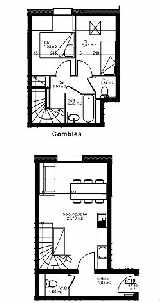 2-bed duplex lot plan example